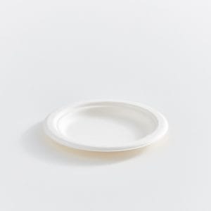 6" Round Fibre Compostable Plate