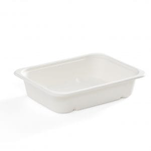 32 oz Rectangular Fibre Compostable Container