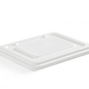 5 Compartment Rectangular Fibre Compostable Container Lid
