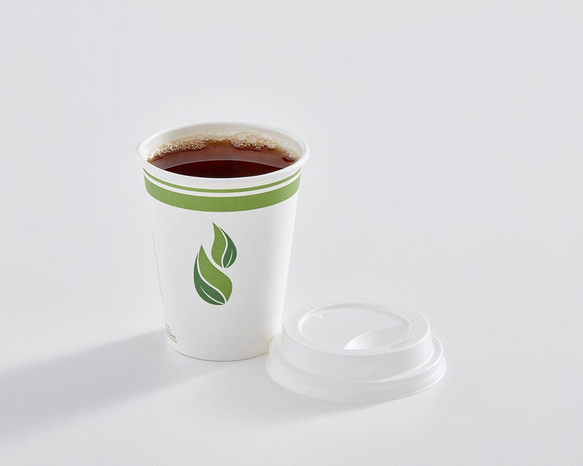 8 oz PLA-Lined Single Wall Paper Cup, Compostable - Image 2