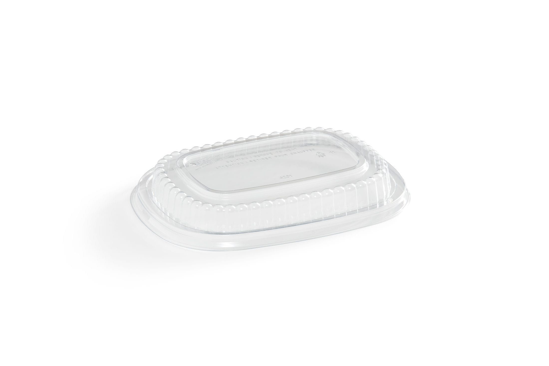 22 oz Oval Fibre Compostable Container Lid