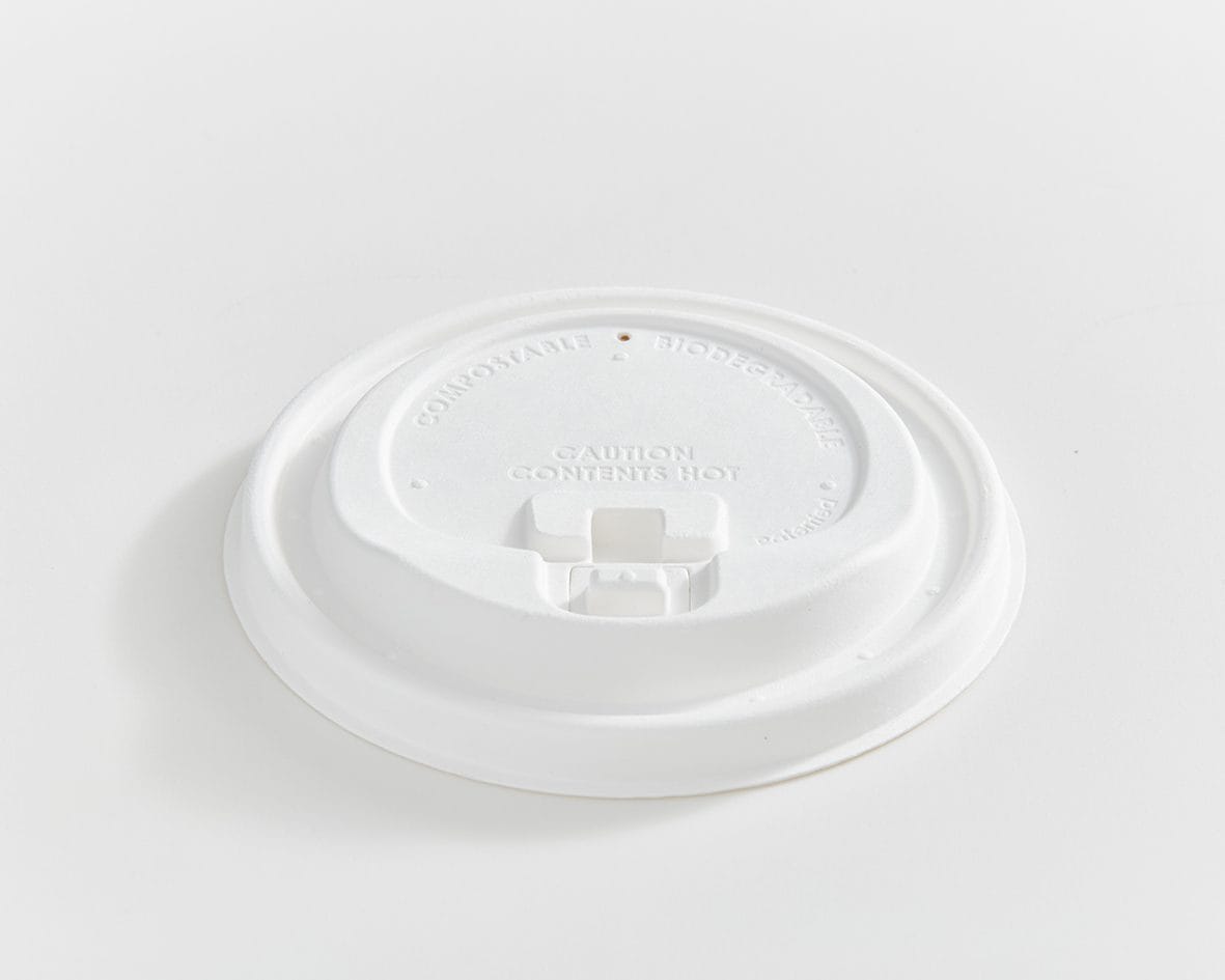 10 oz - 20 oz Fibre Dome, Lock Tab Lid for Paper Cup
