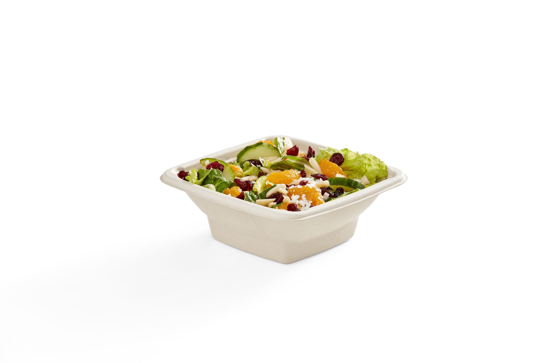 16 oz Square Fibre Compostable Container Lid - Image 4