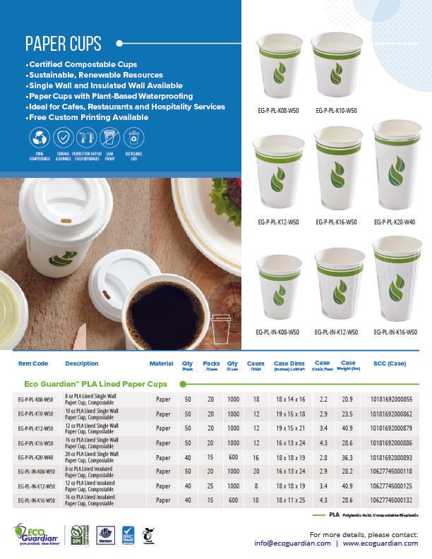 8 oz Insulated Compostable Cup - Image 3