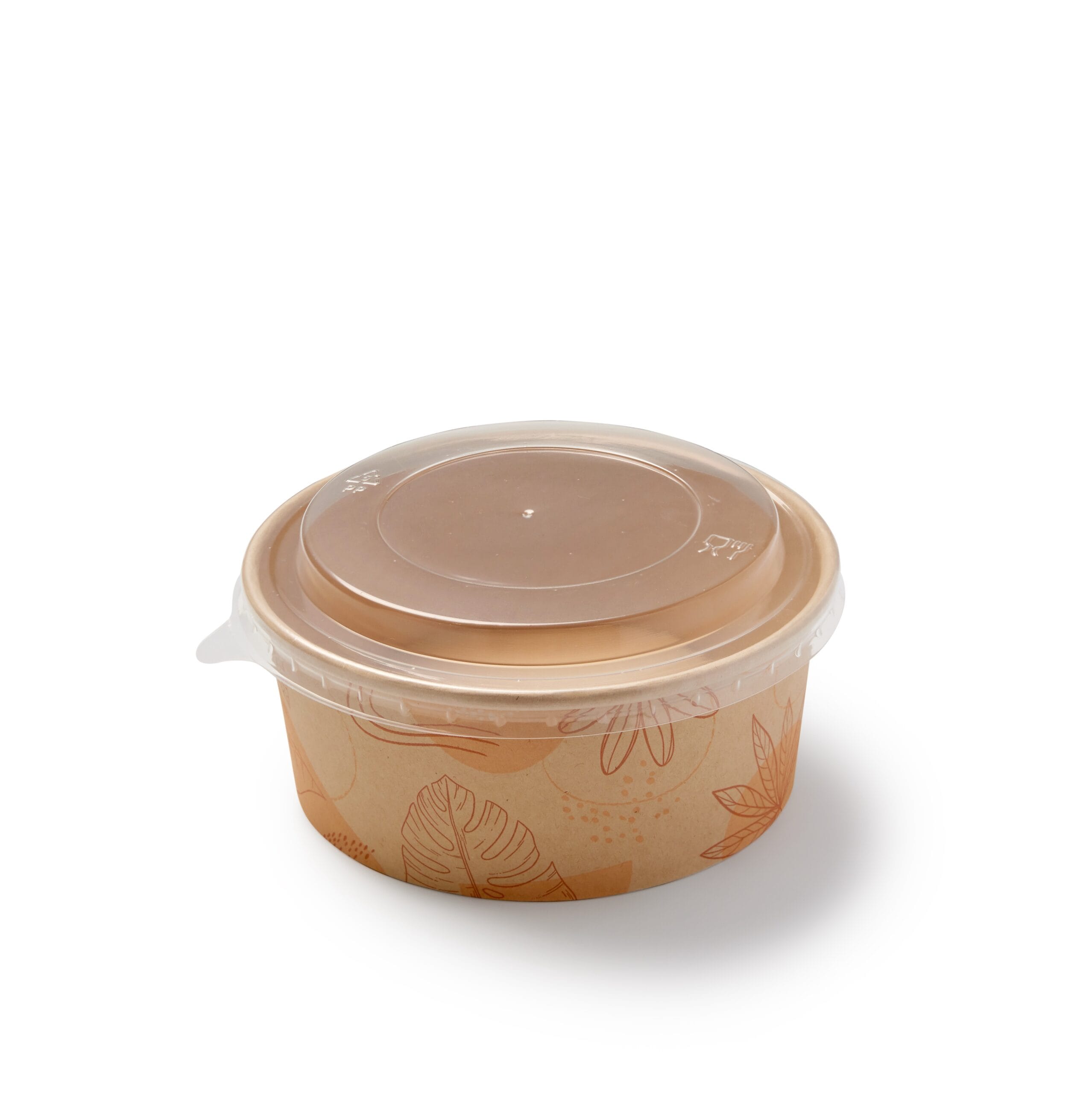 Forest Collection / 32 oz PLA-Lined Round Bamboo Bowl/ Compostable - Image 2