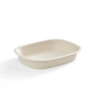 PLA-Lined 22 oz Oval Fibre Tray, Compostable Bagasse