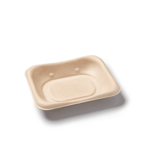 Small Sandwich Tray / Bagasse / Compostable (140x114x25 mm)